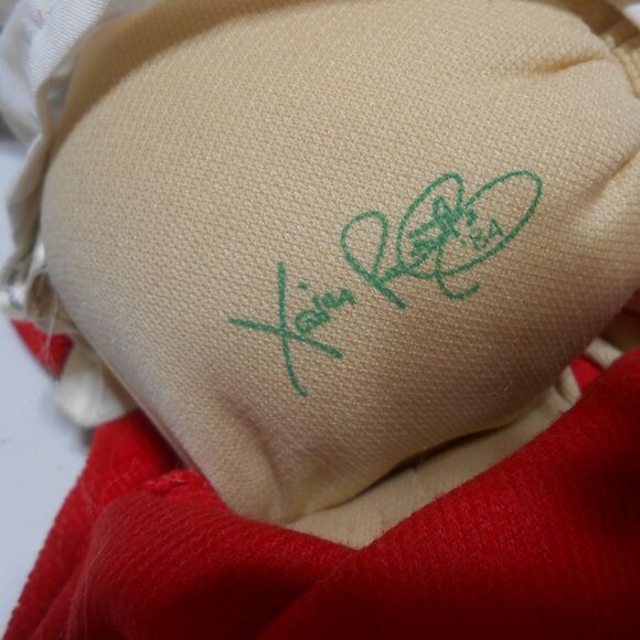 VTG 1984 CABBAGE PATCH KIDS DOLL SIGNED XAVIER ROBERTS 16" SOFT BODY RED OUTFIT - Picture 6 of 13